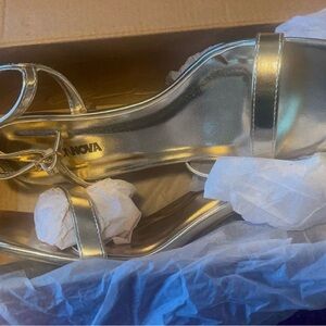 Women's Gold Strappy Sandals